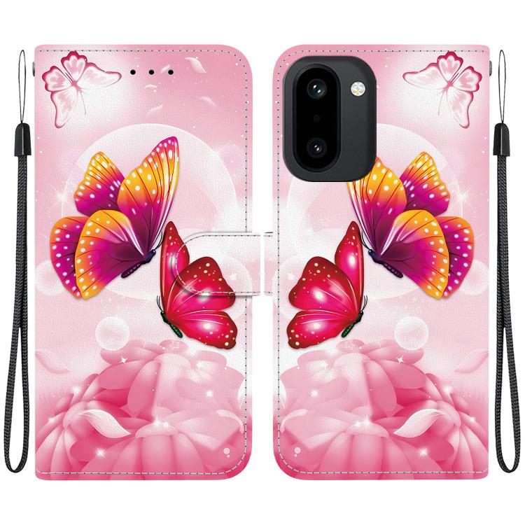 Crystal Texture Colored Drawing Leather Phone Case, For OnePlus 15R / Ace 6 / Ace 6T