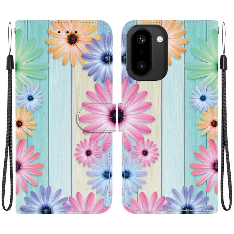 Crystal Texture Colored Drawing Leather Phone Case, For OnePlus 15R / Ace 6 / Ace 6T