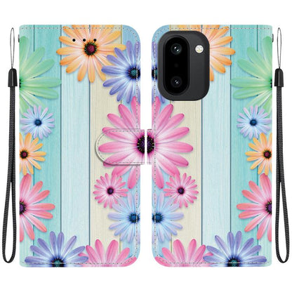 Crystal Texture Colored Drawing Leather Phone Case, For OnePlus 15R / Ace 6 / Ace 6T