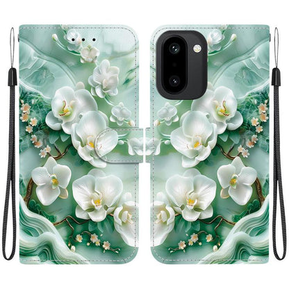 Crystal Texture Colored Drawing Leather Phone Case, For OnePlus 15R / Ace 6 / Ace 6T