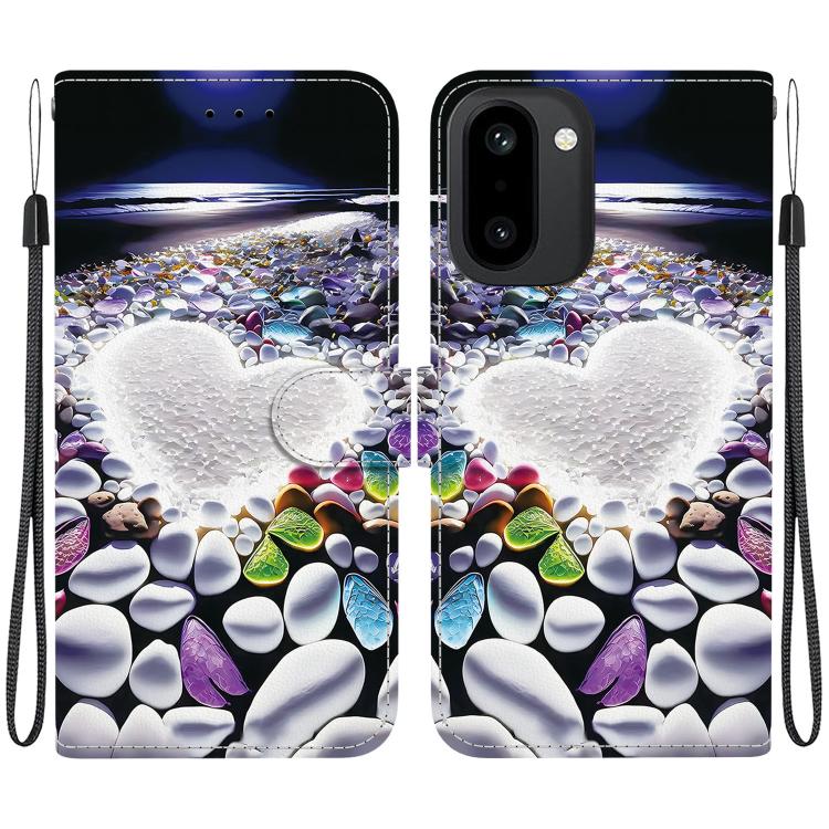 Crystal Texture Colored Drawing Leather Phone Case, For OnePlus 15R / Ace 6 / Ace 6T