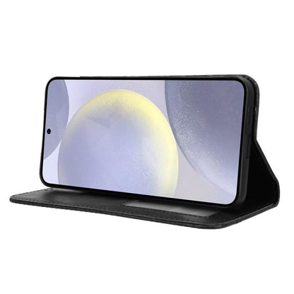 Magnetic Buckle Retro Texture Leather Phone Case, For Samsung Galaxy S26+ 5G, For Samsung Galaxy S26 Ultra 5G, For Samsung Galaxy S26 5G, For Samsung Galaxy S25 FE 5G, For Samsung Galaxy S25 Edge 5G, For Samsung Galaxy S25 5G