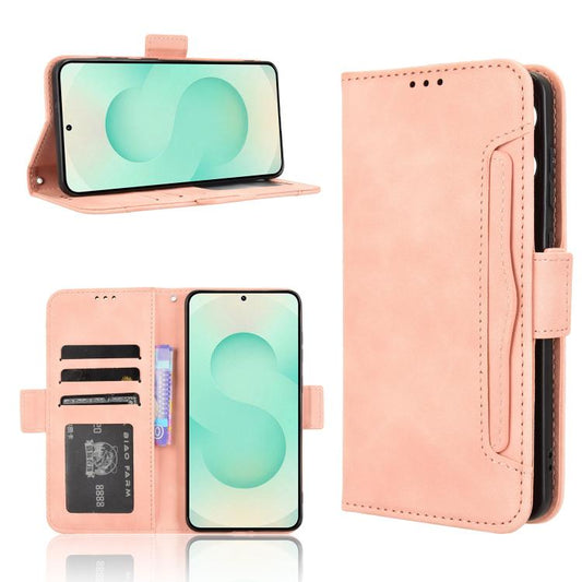 Skin Feel Calf Texture Card Slots Leather Phone Case, For Samsung Galaxy S25 Edge 5G, For Samsung Galaxy S25 5G, For Samsung Galaxy S25+ 5G, For Samsung Galaxy S25 Ultra 5G