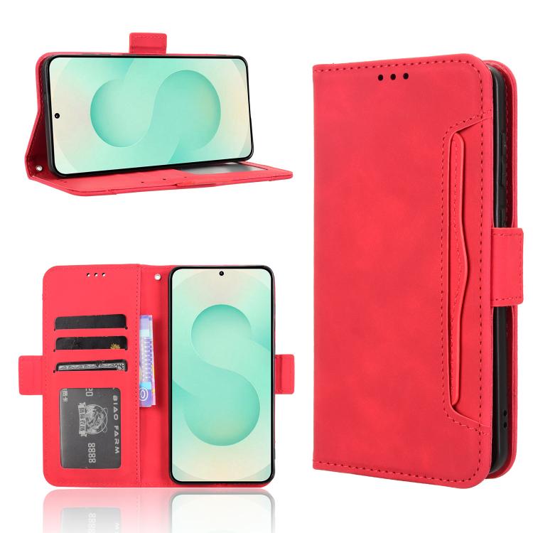 Skin Feel Calf Texture Card Slots Leather Phone Case, For Samsung Galaxy S25 Edge 5G, For Samsung Galaxy S25 5G, For Samsung Galaxy S25+ 5G, For Samsung Galaxy S25 Ultra 5G