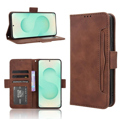 Skin Feel Calf Texture Card Slots Leather Phone Case, For Samsung Galaxy S25 Edge 5G, For Samsung Galaxy S25 5G, For Samsung Galaxy S25+ 5G, For Samsung Galaxy S25 Ultra 5G