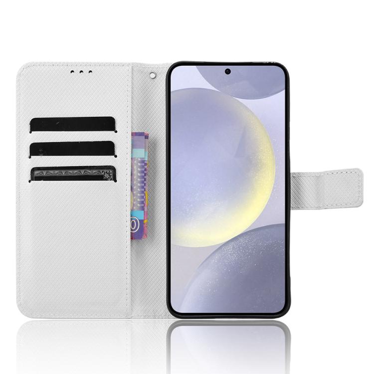 Diamond Texture Leather Phone Case, For Samsung Galaxy S24 FE 5G