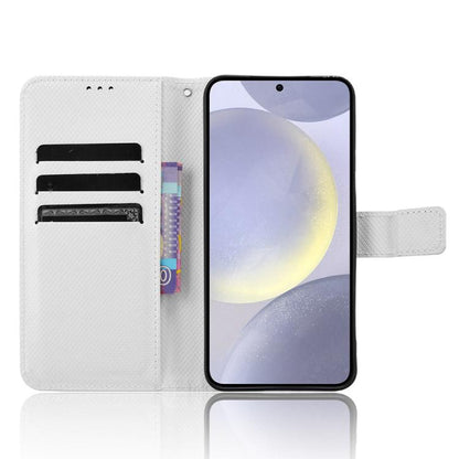 Diamond Texture Leather Phone Case, For Samsung Galaxy S24 FE 5G