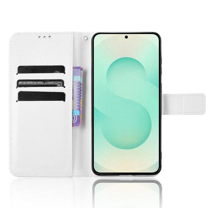 Diamond Texture Leather Phone Case, For Samsung Galaxy S25 Edge 5G, For Samsung Galaxy S25 5G, For Samsung Galaxy S25+ 5G, For Samsung Galaxy S25 Ultra 5G