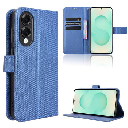 Diamond Texture Leather Phone Case, For Samsung Galaxy S25 Edge 5G, For Samsung Galaxy S25 5G, For Samsung Galaxy S25+ 5G, For Samsung Galaxy S25 Ultra 5G