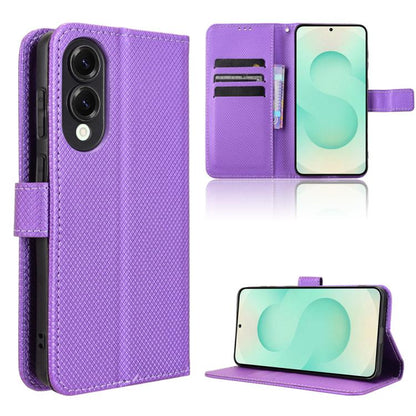 Diamond Texture Leather Phone Case, For Samsung Galaxy S25 Edge 5G, For Samsung Galaxy S25 5G, For Samsung Galaxy S25+ 5G, For Samsung Galaxy S25 Ultra 5G