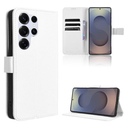 Diamond Texture Leather Phone Case, For Samsung Galaxy S25 Edge 5G, For Samsung Galaxy S25 5G, For Samsung Galaxy S25+ 5G, For Samsung Galaxy S25 Ultra 5G
