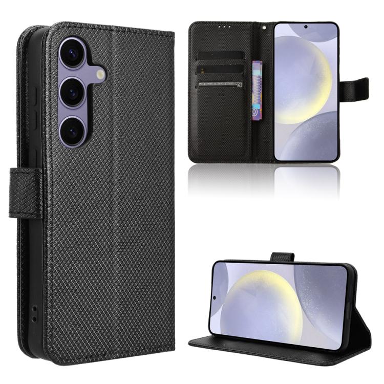Diamond Texture Leather Phone Case, For Samsung Galaxy S25 Edge 5G, For Samsung Galaxy S25 5G, For Samsung Galaxy S25+ 5G, For Samsung Galaxy S25 Ultra 5G