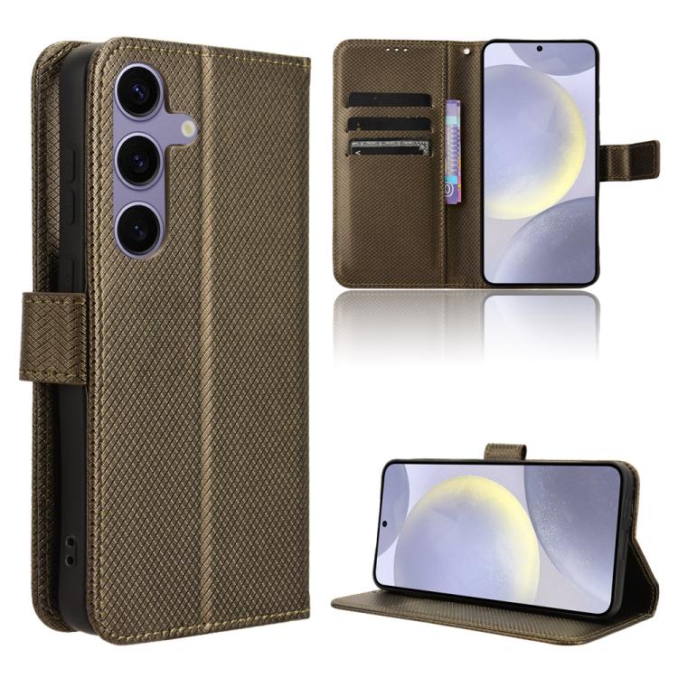 Diamond Texture Leather Phone Case, For Samsung Galaxy S26+ 5G, For Samsung Galaxy S26 Ultra 5G, For Samsung Galaxy S26 5G, For Samsung Galaxy S25 FE 5G