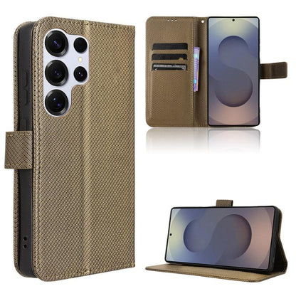 Diamond Texture Leather Phone Case, For Samsung Galaxy S26+ 5G, For Samsung Galaxy S26 Ultra 5G, For Samsung Galaxy S26 5G, For Samsung Galaxy S25 FE 5G
