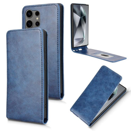 Magnetic Vertical Flip Leather Phone Case, For Samsung Galaxy S25 5G, For Samsung Galaxy S25+ 5G, For Samsung Galaxy S25 Ultra 5G, For Samsung Galaxy S24 FE 5G, For Samsung Galaxy S24 Ultra 5G, For Samsung Galaxy S24+ 5G