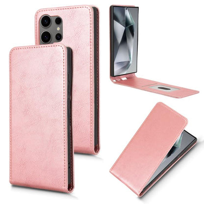Magnetic Vertical Flip Leather Phone Case, For Samsung Galaxy S25 5G, For Samsung Galaxy S25+ 5G, For Samsung Galaxy S25 Ultra 5G, For Samsung Galaxy S24 FE 5G, For Samsung Galaxy S24 Ultra 5G, For Samsung Galaxy S24+ 5G