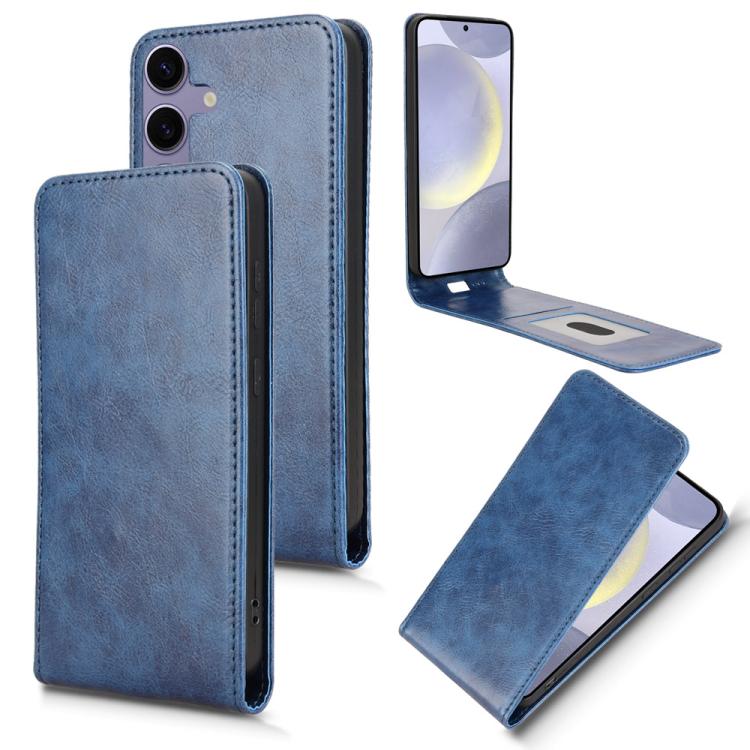 Magnetic Vertical Flip Leather Phone Case, For Samsung Galaxy S24 5G