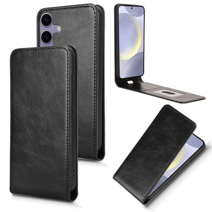 Magnetic Vertical Flip Leather Phone Case, For Samsung Galaxy S25 5G, For Samsung Galaxy S25+ 5G, For Samsung Galaxy S25 Ultra 5G, For Samsung Galaxy S24 FE 5G, For Samsung Galaxy S24 Ultra 5G, For Samsung Galaxy S24+ 5G
