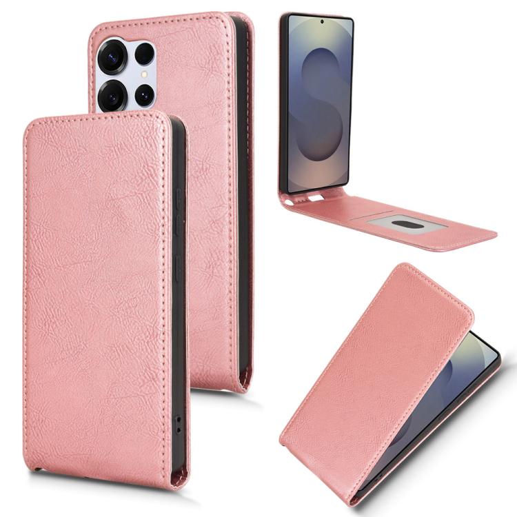 Magnetic Vertical Flip Leather Phone Case, For Samsung Galaxy S25 5G, For Samsung Galaxy S25+ 5G, For Samsung Galaxy S25 Ultra 5G, For Samsung Galaxy S24 FE 5G, For Samsung Galaxy S24 Ultra 5G, For Samsung Galaxy S24+ 5G