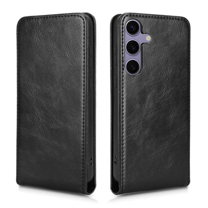 Magnetic Vertical Flip Leather Phone Case, For Samsung Galaxy S25 5G, For Samsung Galaxy S25+ 5G, For Samsung Galaxy S25 Ultra 5G, For Samsung Galaxy S24 FE 5G, For Samsung Galaxy S24 Ultra 5G, For Samsung Galaxy S24+ 5G