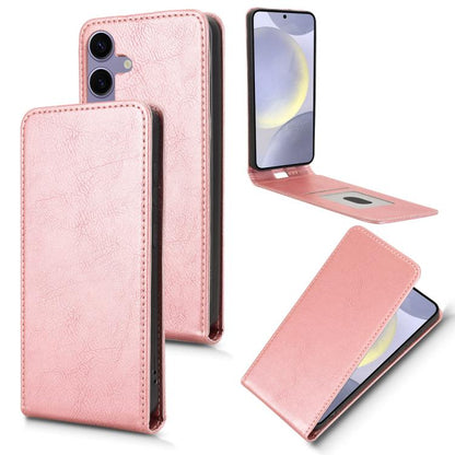 Magnetic Vertical Flip Leather Phone Case, For Samsung Galaxy S25 5G, For Samsung Galaxy S25+ 5G, For Samsung Galaxy S25 Ultra 5G, For Samsung Galaxy S24 FE 5G, For Samsung Galaxy S24 Ultra 5G, For Samsung Galaxy S24+ 5G