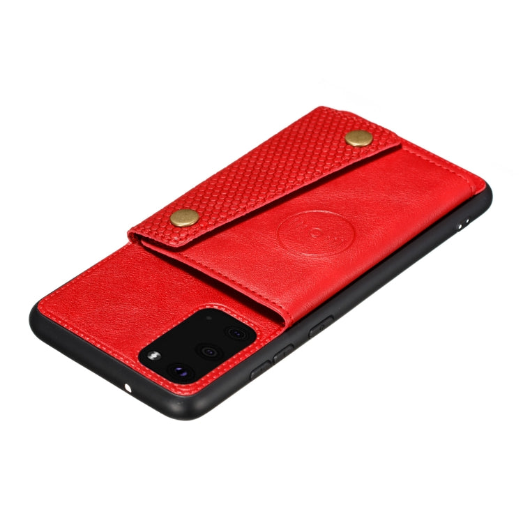 Double Buckle PU + TPU Shockproof Magnetic Protective Case with Card Slot & Holder, For Samsung Galaxy Note 20, For Samsung Galaxy Note 20 Ultra, For Xiaomi Redmi 9A, For Xiaomi Redmi 9C