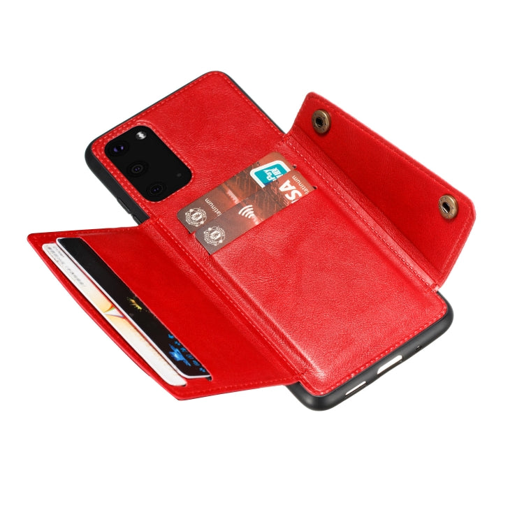 Double Buckle PU + TPU Shockproof Magnetic Protective Case with Card Slot & Holder, For Samsung Galaxy Note 20, For Samsung Galaxy Note 20 Ultra, For Xiaomi Redmi 9A, For Xiaomi Redmi 9C