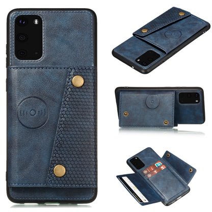 Double Buckle PU + TPU Shockproof Magnetic Protective Case with Card Slot & Holder, For Samsung Galaxy Note 20, For Samsung Galaxy Note 20 Ultra, For Xiaomi Redmi 9A, For Xiaomi Redmi 9C
