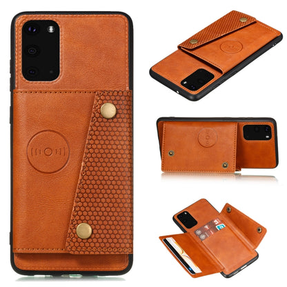 Double Buckle PU + TPU Shockproof Magnetic Protective Case with Card Slot & Holder, For Samsung Galaxy Note 20, For Samsung Galaxy Note 20 Ultra, For Xiaomi Redmi 9A, For Xiaomi Redmi 9C