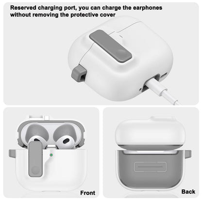 Automatic Switch Lock Bluetooth Earphone Shockproof Protective Case, For AirPods Pro