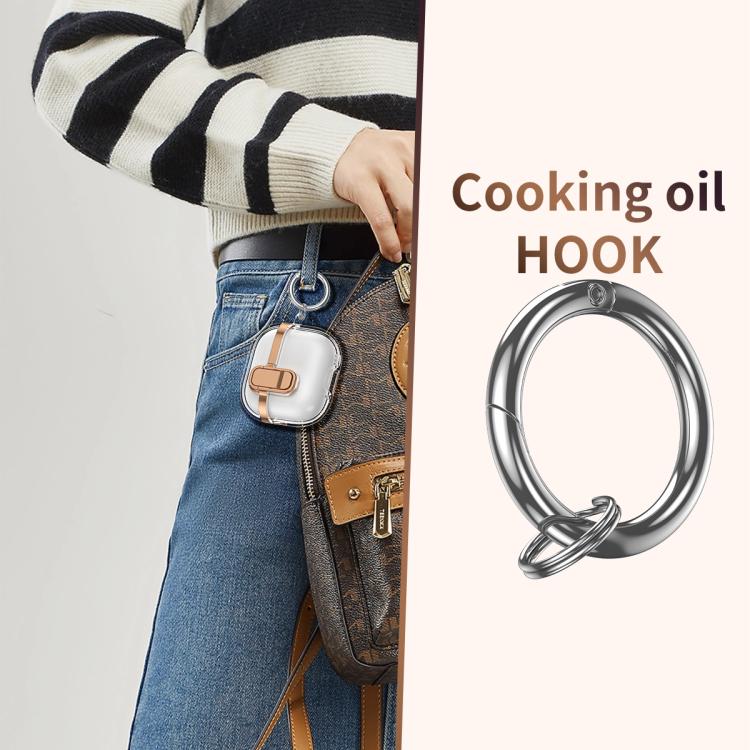 Electroplating Transparent Wireless Earphones Case with Security Lock, For AirPods 3, For AirPods Pro, For AirPods 1 / 2