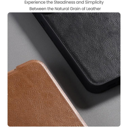 NILLKIN QIN Series Pro Sliding Camera Cover Design Leather Phone Case, For Samsung Galaxy S25 Edge 5G