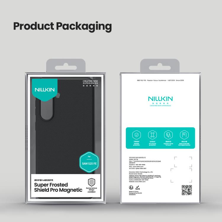 NILLKIN Frosted Shield Pro Magnetic Phone Case, For Samsung Galaxy S25 FE 5G, For Samsung Galaxy S25 Edge 5G, For Samsung Galaxy S25 5G, For Samsung Galaxy S25+ 5G