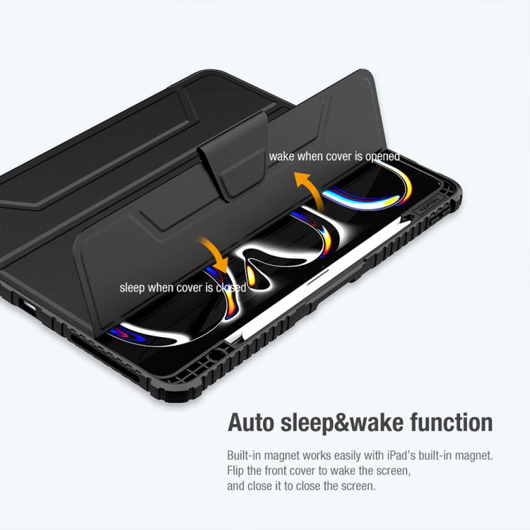 NILLKIN Bumper Pro Folding Style Tablet Leather Case, For iPad Air 13 2024 / 2025 / 2026