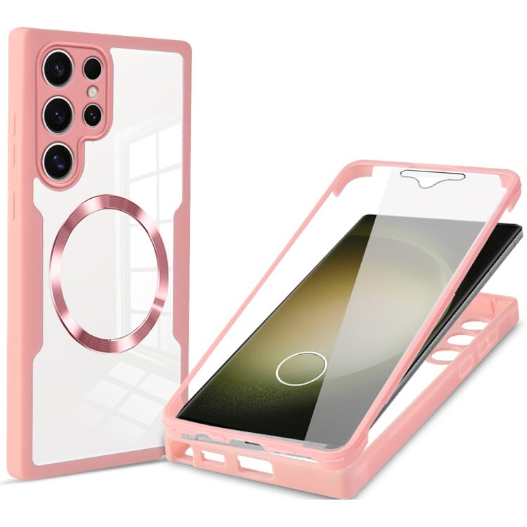 CD Texture MagSafe Phone Case, For Samsung Galaxy S24 Ultra 5G, For Samsung Galaxy S23 FE 5G, For Samsung Galaxy S23 Ultra 5G, For Samsung Galaxy S23+ 5G