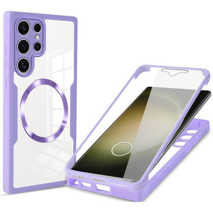 CD Texture MagSafe Phone Case, For Samsung Galaxy S24 Ultra 5G, For Samsung Galaxy S23 FE 5G, For Samsung Galaxy S23 Ultra 5G, For Samsung Galaxy S23+ 5G