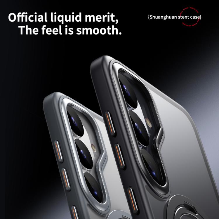 Double Ring MagSafe Magnetic Holder Phone Case, For Samsung Galaxy S25 5G, For Samsung Galaxy S25+ 5G, For Samsung Galaxy S25 Ultra 5G