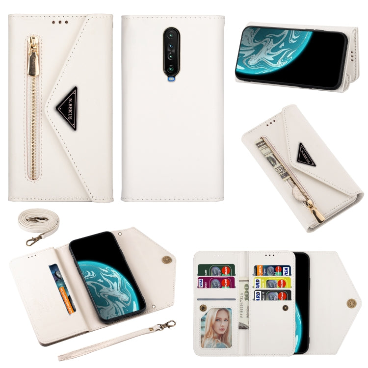 Skin Feel Zipper Horizontal Flip Leather Case with Holder & Card Slots & Photo Frame & Lanyard & Long Rope, For Xiaomi Redmi 8A, For Xiaomi Redmi K30, For Xiaomi Redmi K30 Pro, For Xiaomi Redmi Note 7