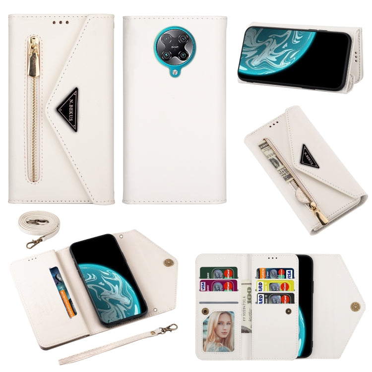 Skin Feel Zipper Horizontal Flip Leather Case with Holder & Card Slots & Photo Frame & Lanyard & Long Rope, For Xiaomi Redmi 8A, For Xiaomi Redmi K30, For Xiaomi Redmi K30 Pro, For Xiaomi Redmi Note 7