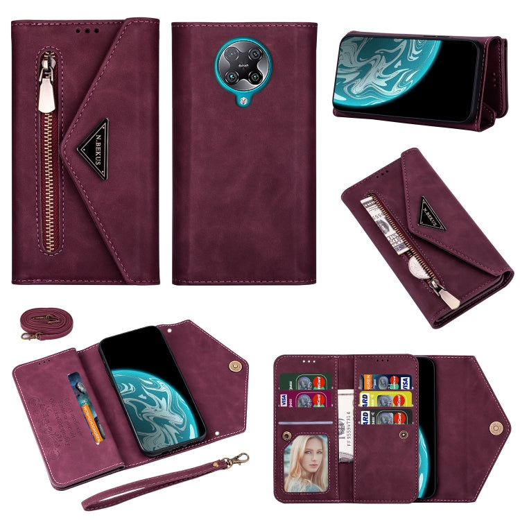 Skin Feel Zipper Horizontal Flip Leather Case with Holder & Card Slots & Photo Frame & Lanyard & Long Rope, For Xiaomi Redmi 8A, For Xiaomi Redmi K30, For Xiaomi Redmi K30 Pro, For Xiaomi Redmi Note 7