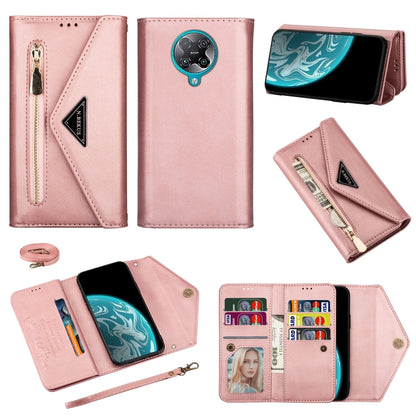 Skin Feel Zipper Horizontal Flip Leather Case with Holder & Card Slots & Photo Frame & Lanyard & Long Rope, For Xiaomi Redmi 8A, For Xiaomi Redmi K30, For Xiaomi Redmi K30 Pro, For Xiaomi Redmi Note 7