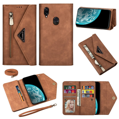Skin Feel Zipper Horizontal Flip Leather Case with Holder & Card Slots & Photo Frame & Lanyard & Long Rope, For Xiaomi Redmi 8A, For Xiaomi Redmi K30, For Xiaomi Redmi K30 Pro, For Xiaomi Redmi Note 7