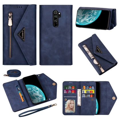 Skin Feel Zipper Horizontal Flip Leather Case with Holder & Card Slots & Photo Frame & Lanyard & Long Rope, For Xiaomi Redmi Note 8 Pro, For Xiaomi Redmi Note 8, For Xiaomi Mi 9, For Xiaomi Mi 10