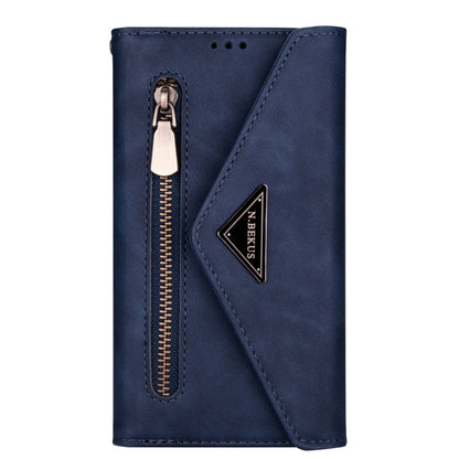 Skin Feel Zipper Horizontal Flip Leather Case with Holder & Card Slots & Photo Frame & Lanyard & Long Rope, For Xiaomi Redmi Note 8 Pro, For Xiaomi Redmi Note 8, For Xiaomi Mi 9, For Xiaomi Mi 10