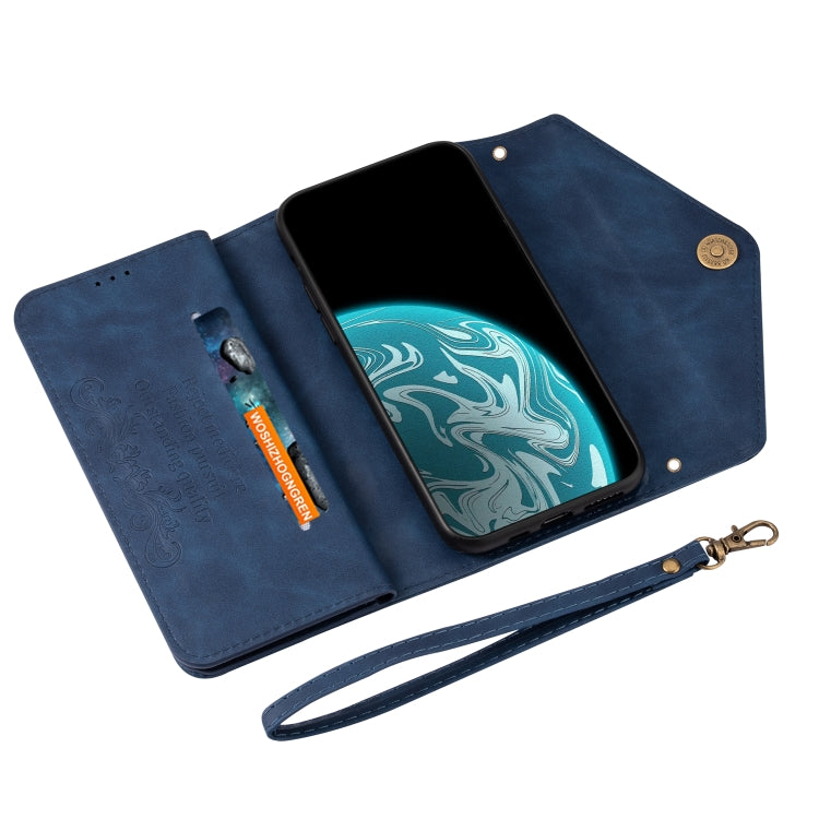 Skin Feel Zipper Horizontal Flip Leather Case with Holder & Card Slots & Photo Frame & Lanyard & Long Rope, For Xiaomi Redmi Note 8 Pro, For Xiaomi Redmi Note 8, For Xiaomi Mi 9, For Xiaomi Mi 10