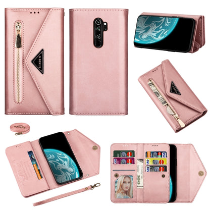Skin Feel Zipper Horizontal Flip Leather Case with Holder & Card Slots & Photo Frame & Lanyard & Long Rope, For Xiaomi Redmi Note 8 Pro, For Xiaomi Redmi Note 8, For Xiaomi Mi 9, For Xiaomi Mi 10