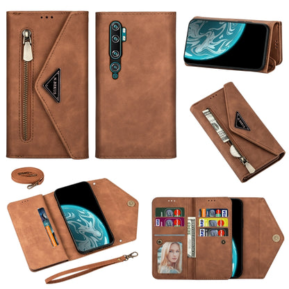 Skin Feel Zipper Horizontal Flip Leather Case with Holder & Card Slots & Photo Frame & Lanyard & Long Rope, For Xiaomi Mi CC9, For Xiaomi Mi CC9 Pro
