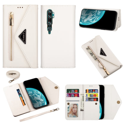 Skin Feel Zipper Horizontal Flip Leather Case with Holder & Card Slots & Photo Frame & Lanyard & Long Rope, For Xiaomi Mi CC9, For Xiaomi Mi CC9 Pro
