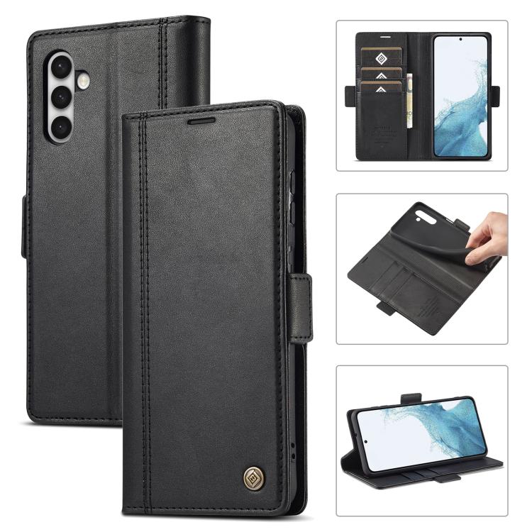 LC.IMEEKE Card Slots Skin Feeling Leather Phone Case, For Samsung Galaxy S25 5G, For Samsung Galaxy S25+ 5G