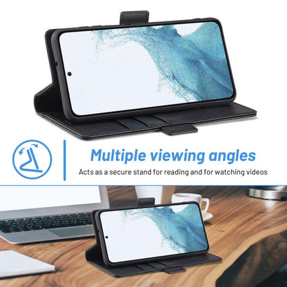 LC.IMEEKE Card Slots Skin Feeling Leather Phone Case, For Samsung Galaxy S25 5G, For Samsung Galaxy S25+ 5G